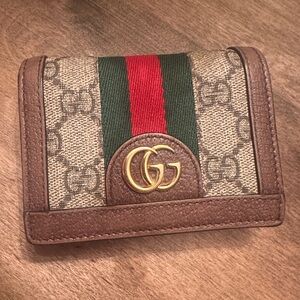 Gucci Beige and Red GG Wallet
